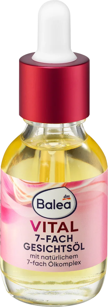 Vital Face Oil (Vital 7 Benefits) Rich Formula for Deep Skin Repair and Nourishment by Balea - 30 ml