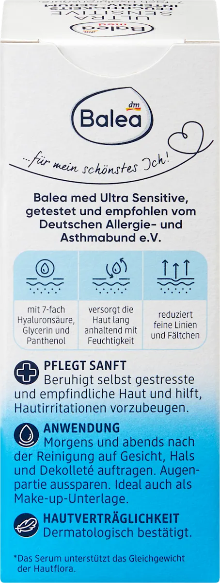 Balea Med Intensive Serum for Ultra-Sensitive Skin Care - 30 ml