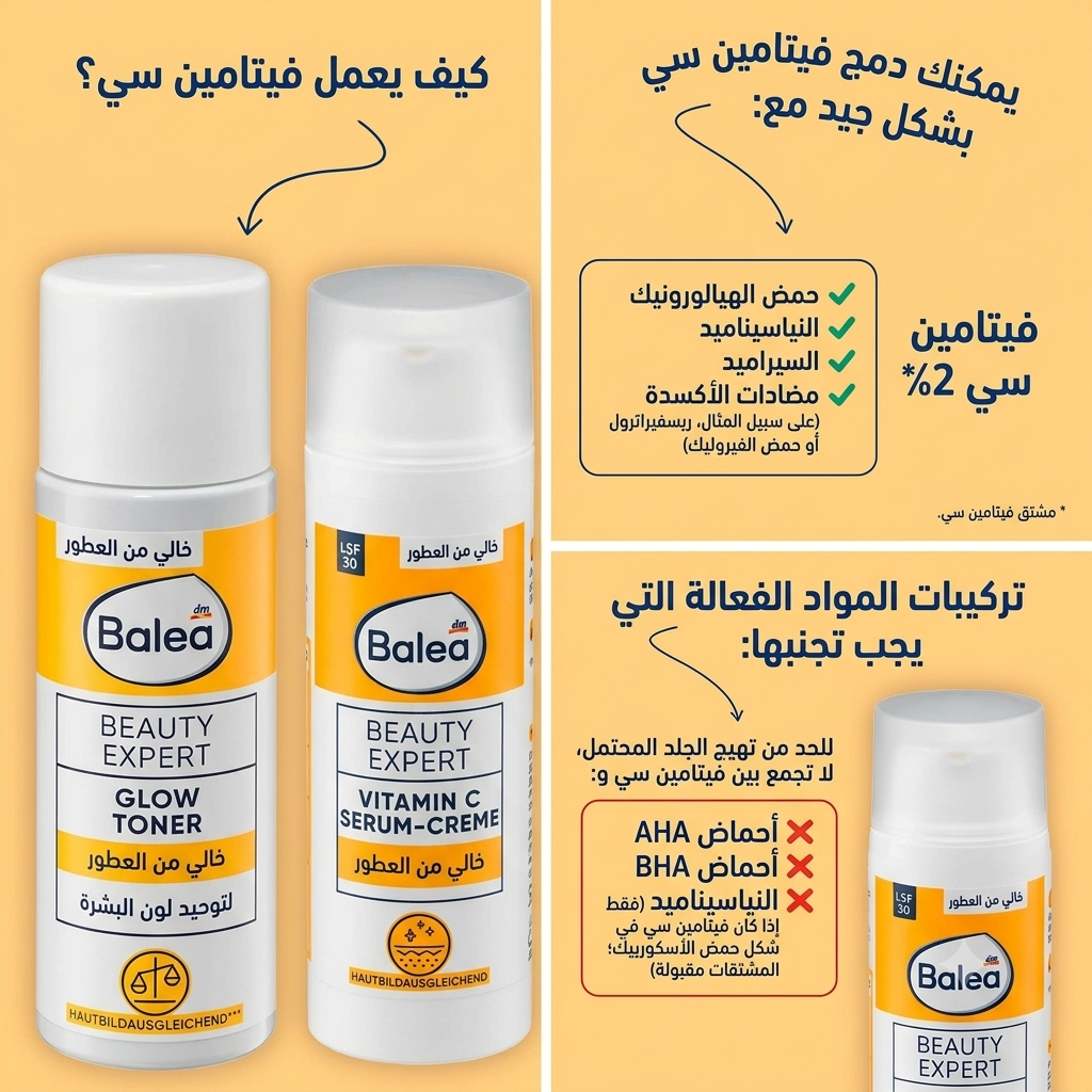 سيروم كريمي  بفيتامين سي للوجه SPF30 من باليا (بيوتي إكسبرت) - 50 مل