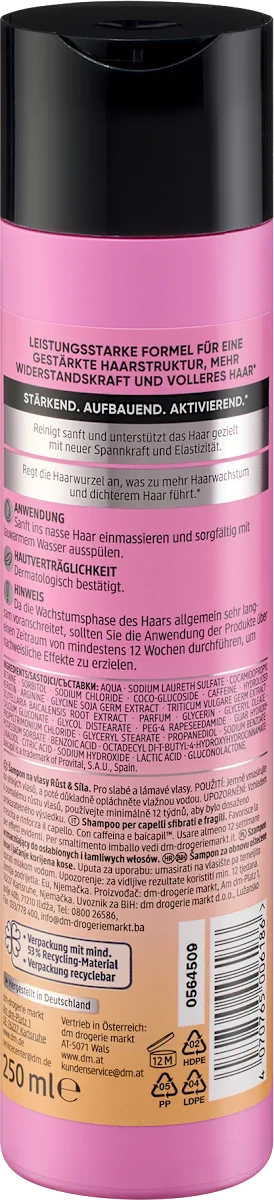 Balea Professional Hair Growth and Strengthening Shampoo - 250 ml