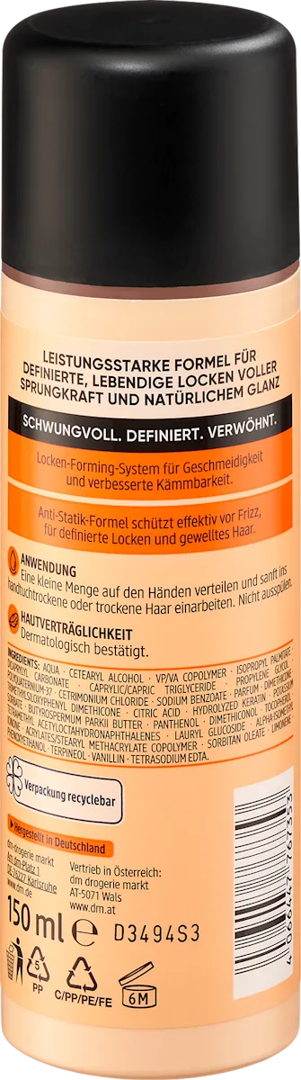 Balea Professional Curly Styling Cream, 150 ml