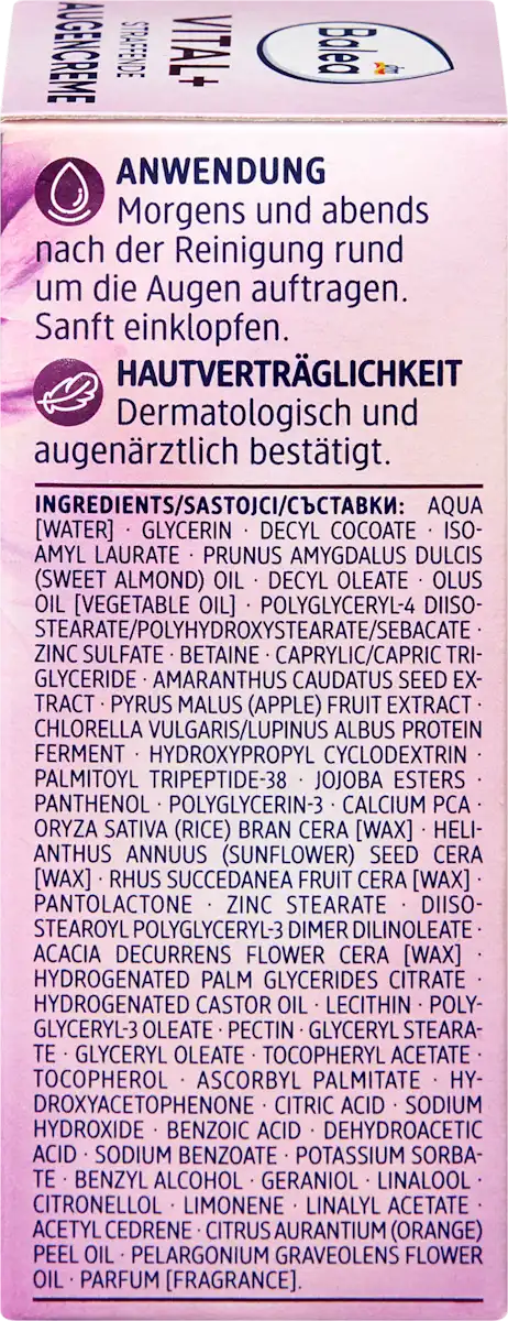 Balea Eye Contour Firming Cream (Vital) - 15 ml