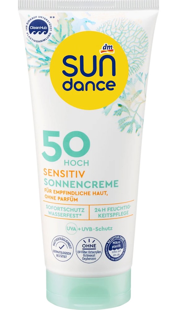 واقي شمس للبشرة الحساسة +SPF50 من سان دانس- 100 مل