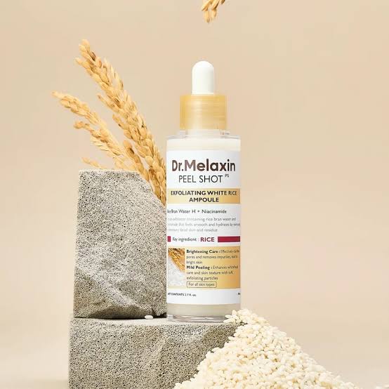 PEEL SHOT EXFOLIATING WHITE RICE AMPOULE Dr.Melaxin  80ml