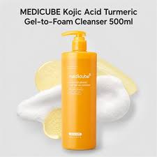 KOJIC ACID TURMERIC GEL TO FOAM CLEANSER Medicube 500ml