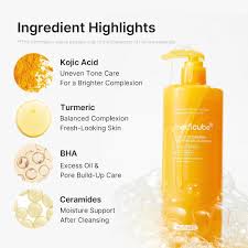 KOJIC ACID TURMERIC GEL TO FOAM CLEANSER Medicube 500ml